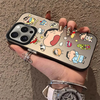 Lovely Crayon Shin-chans Frosted Case For iPhone