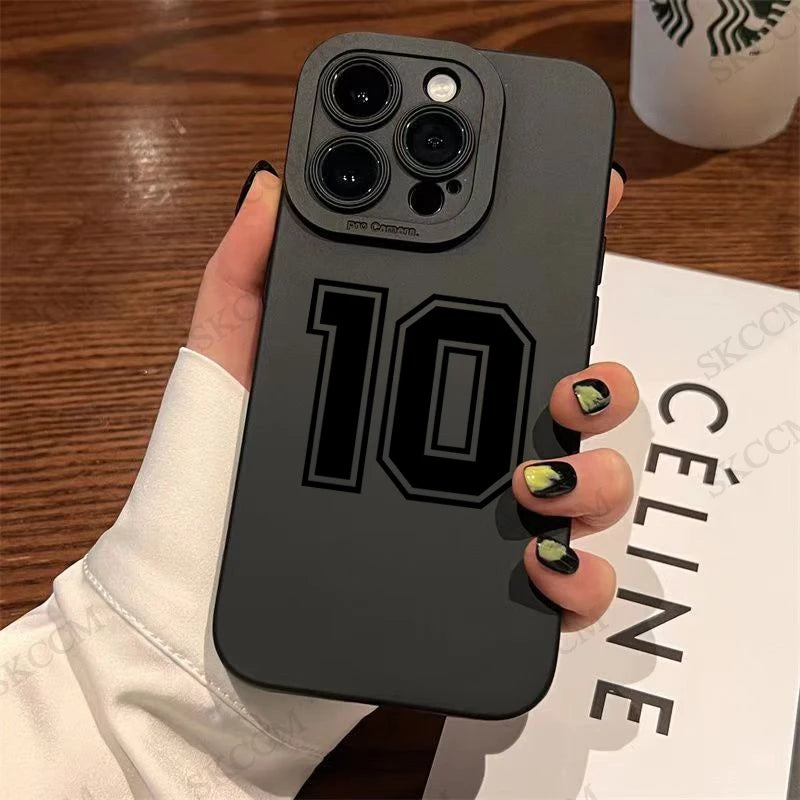 Lucky Numbers 10 Football Phone Case For iPhone