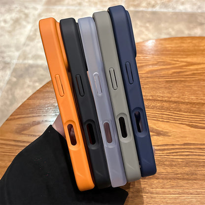 Matte Rotate Holder TPU Case For iPhone
