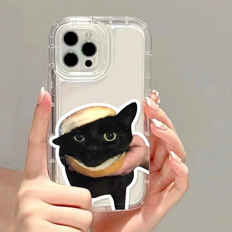 Korean Lovely Cat Pink Phone Case For iPhone