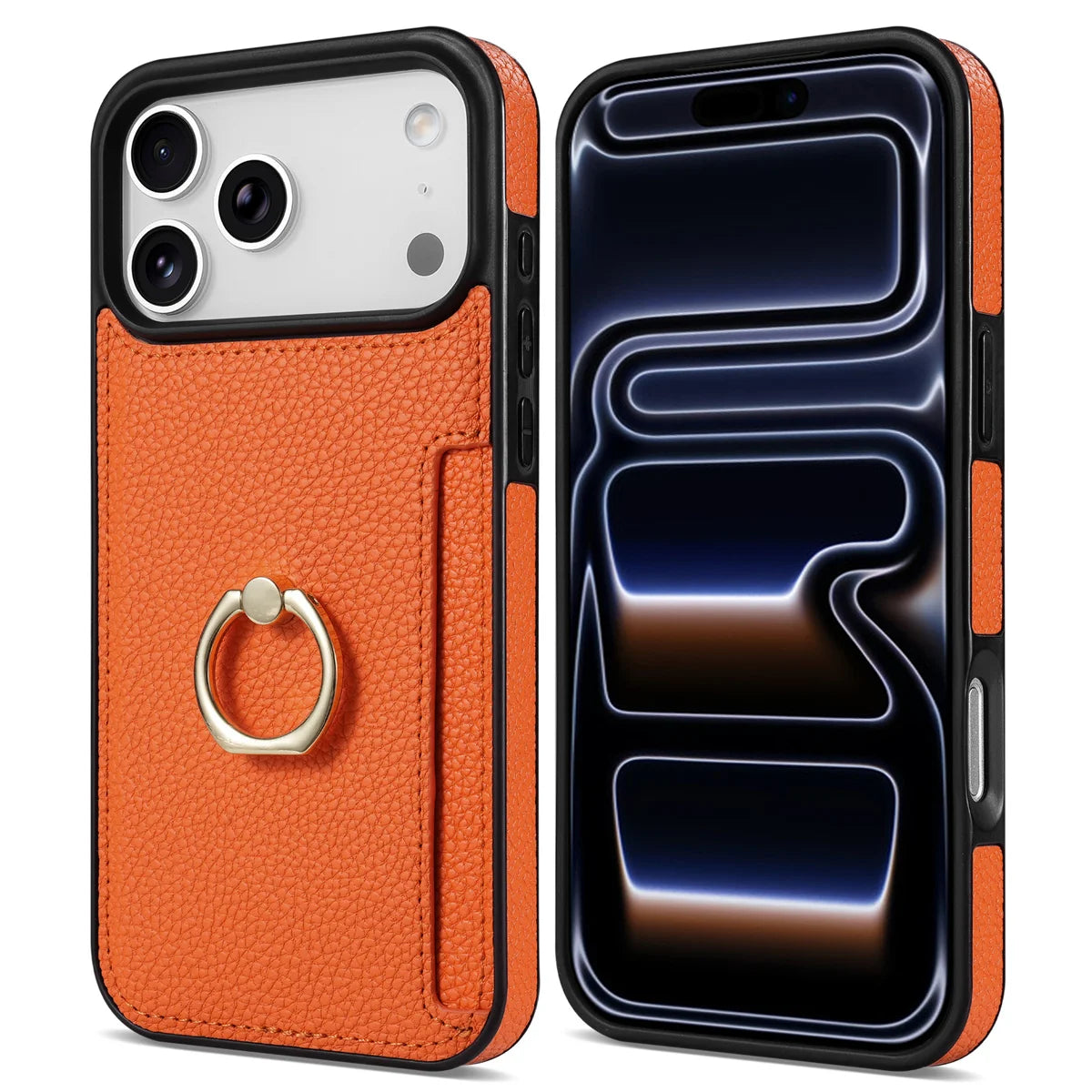 Leather Wallet Card Solt Phone Case For iPhone