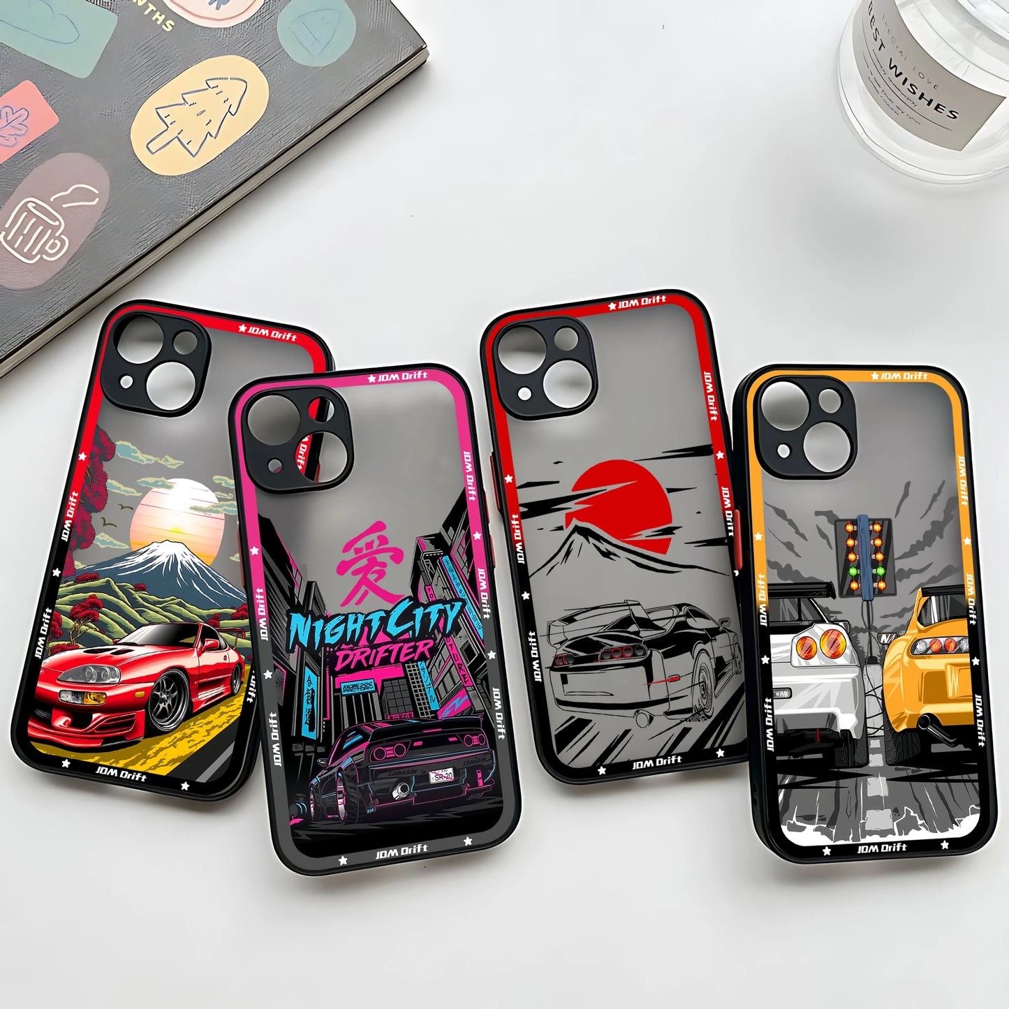 Sports Racing JDM Drift Car Phone Case For iPhone