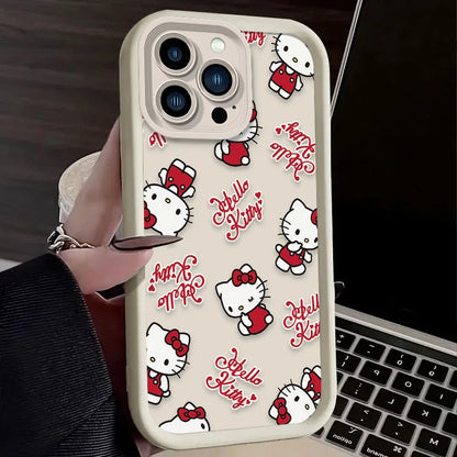 Cute Cartoon Hello Kitty Case For iPhone