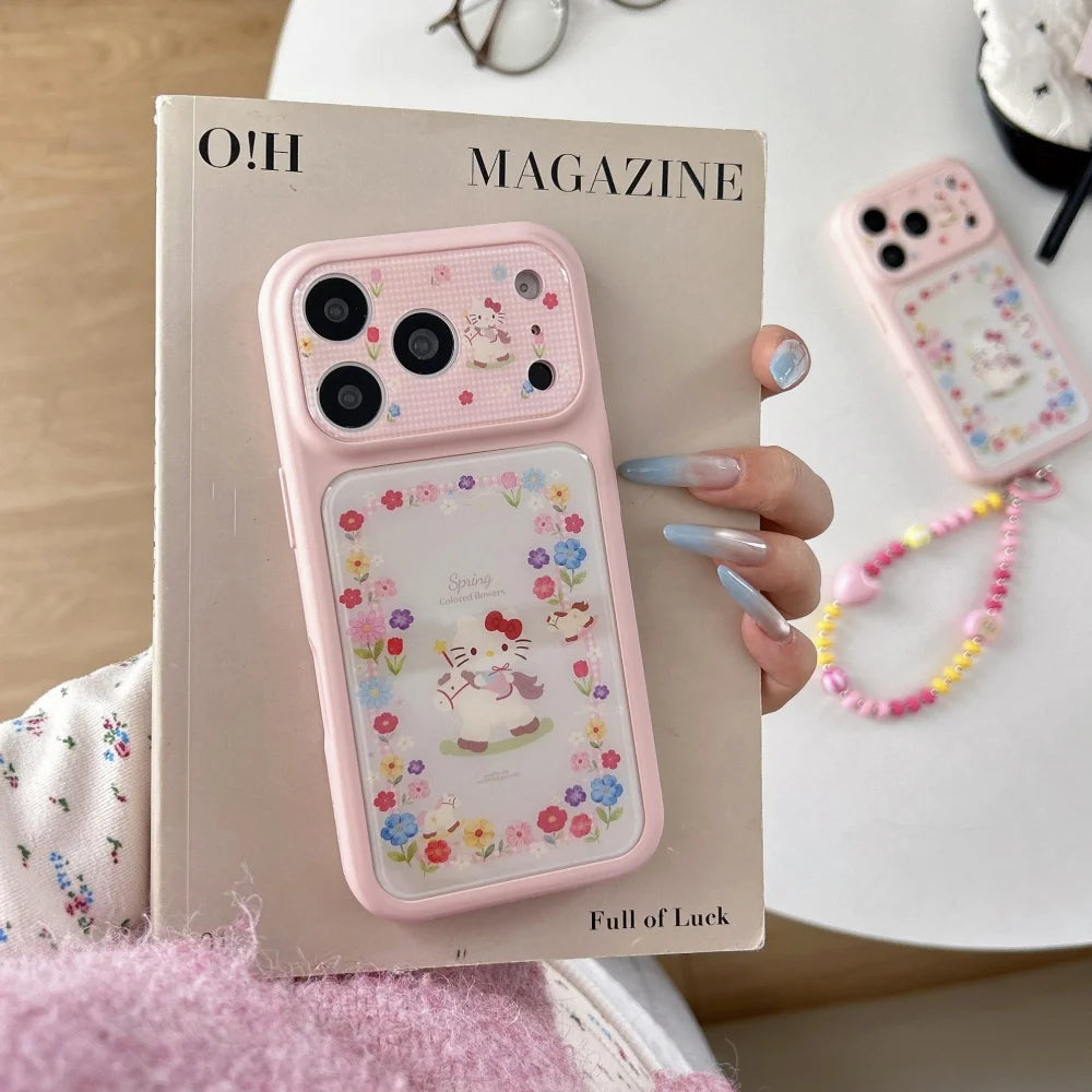 Cute Luxury Spring Blossom Trojan Kitty Hot Sale Phone Case For iPhone