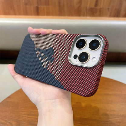 Shockproof Carbon Fiber Magnetic Semi Wrap Phone Case For iPhone