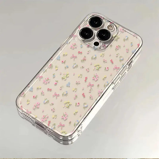 Flower bow Transparent Phone Case