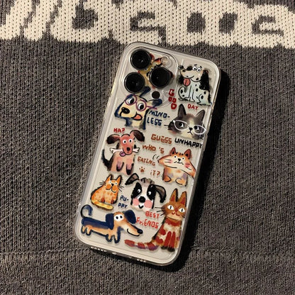 Cartoon Abstract Puppy Phone Case
