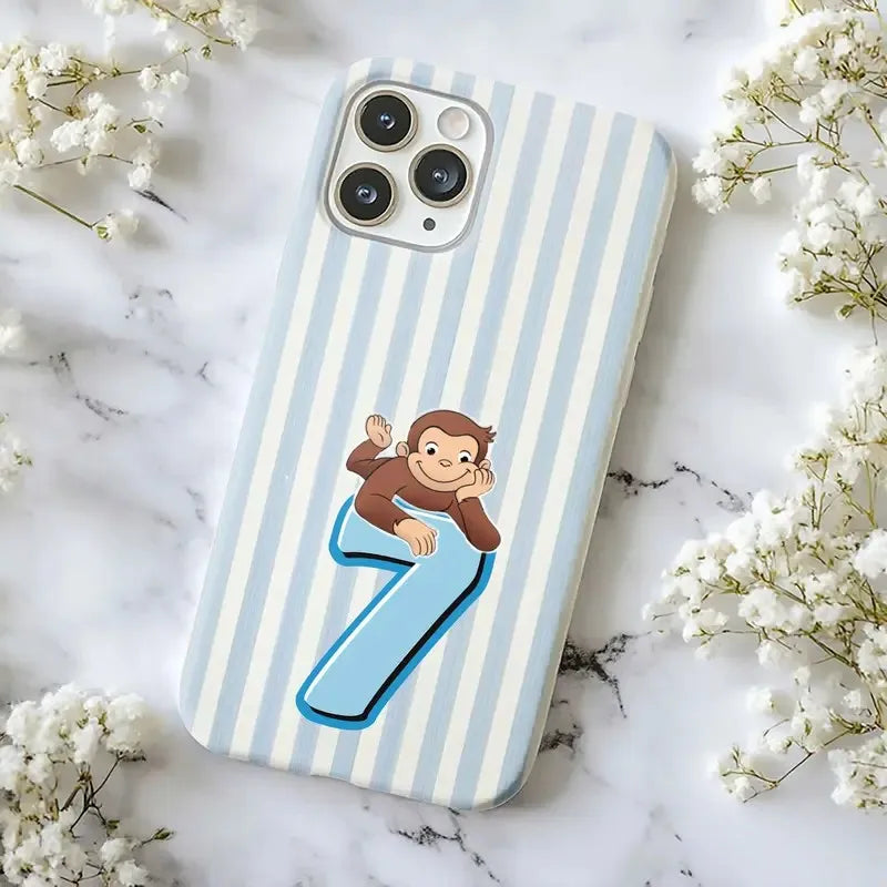 Cute Matching 67 Curious George Phone Case For iPhone