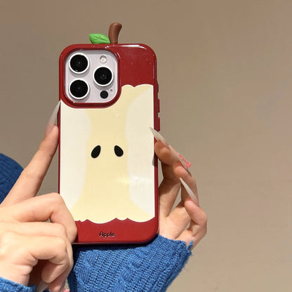 Glitter Cute 3D Red Apple Core Phone Case