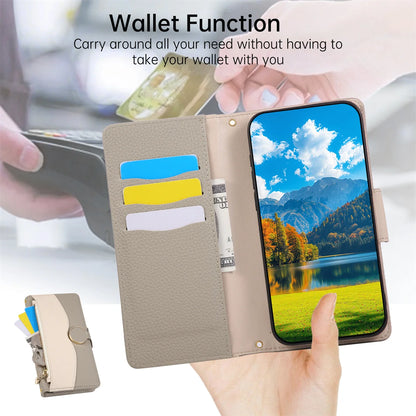 Zipper Crossbody Phone Case For iPhone