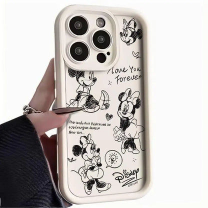 Disney Sketch Minnie Cartoon Phone Case For IPhone
