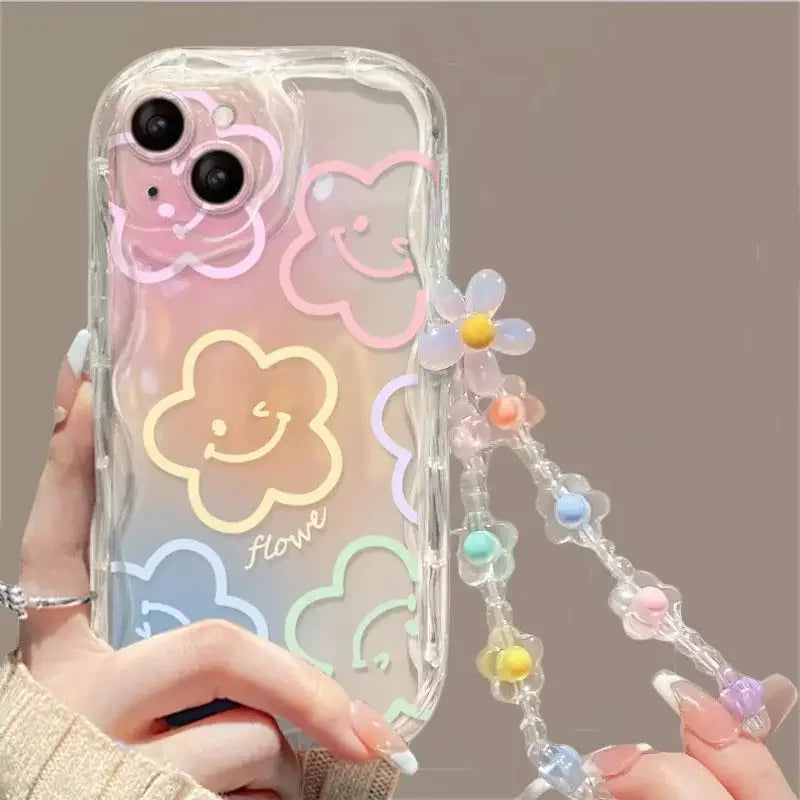 Flower Bracelet Chain Phone Case For IPhone