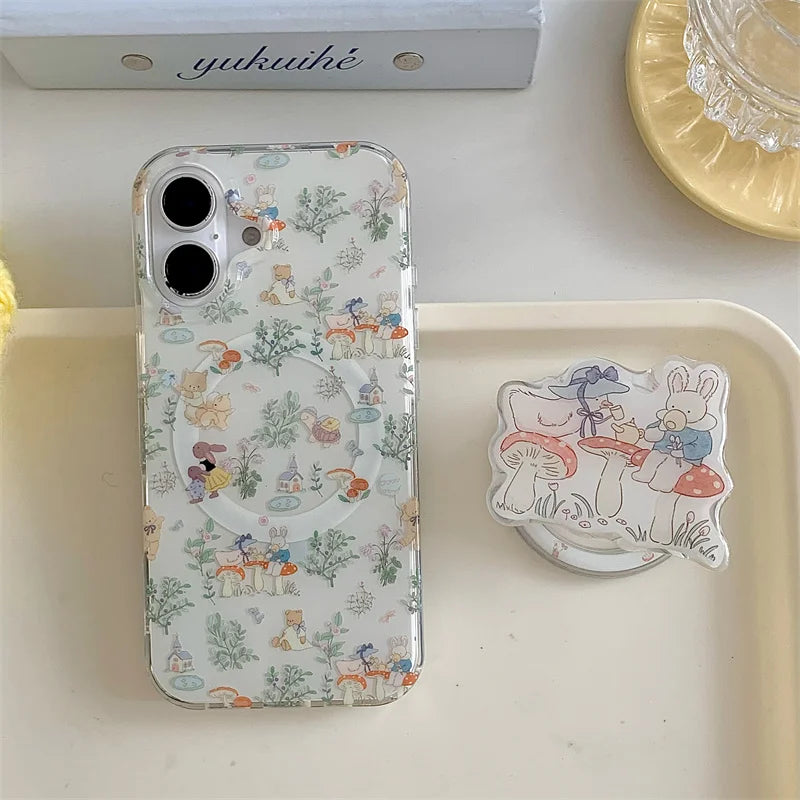 Cute Rabbit Magnetic Phone Case