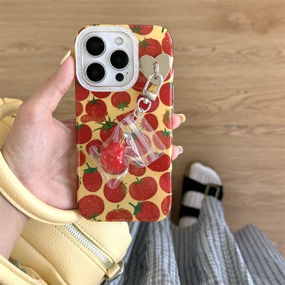 Cute Tomato Glitter Phone Case
