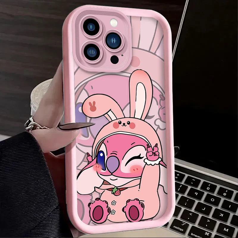 Cute Playful Stitch Phone Case For iPhone