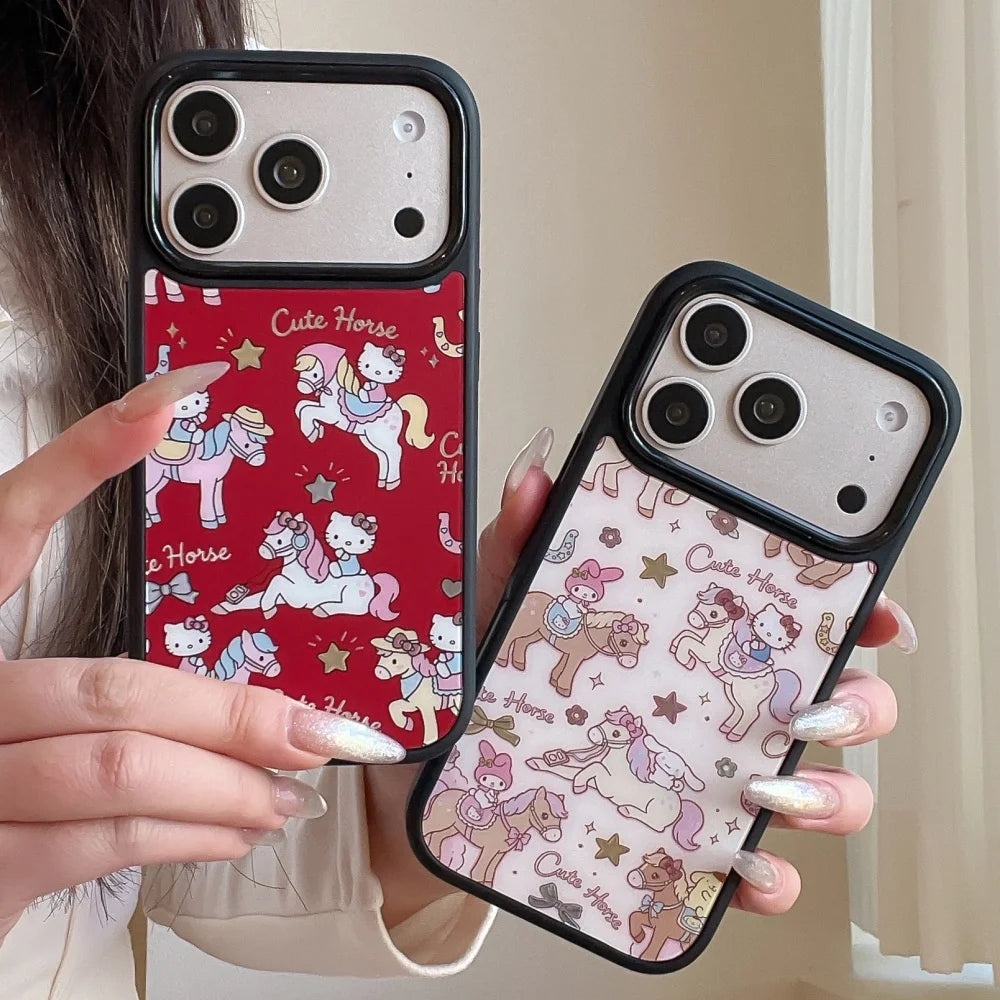 Luxury Cute Little Pegasus Kitty Cat Gilding Craft Hot Sale Phone Case For iPhone