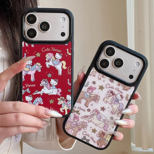 Luxury Cute Little Pegasus Kitty Cat Gilding Craft Hot Sale Phone Case For iPhone