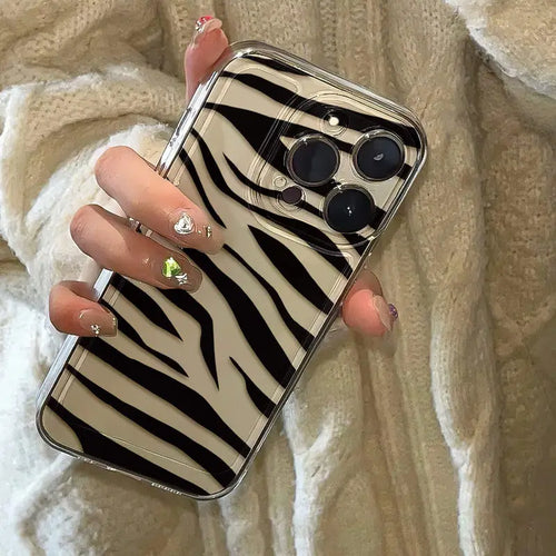 Amusing Zebra Pattern Silicone Phone Case