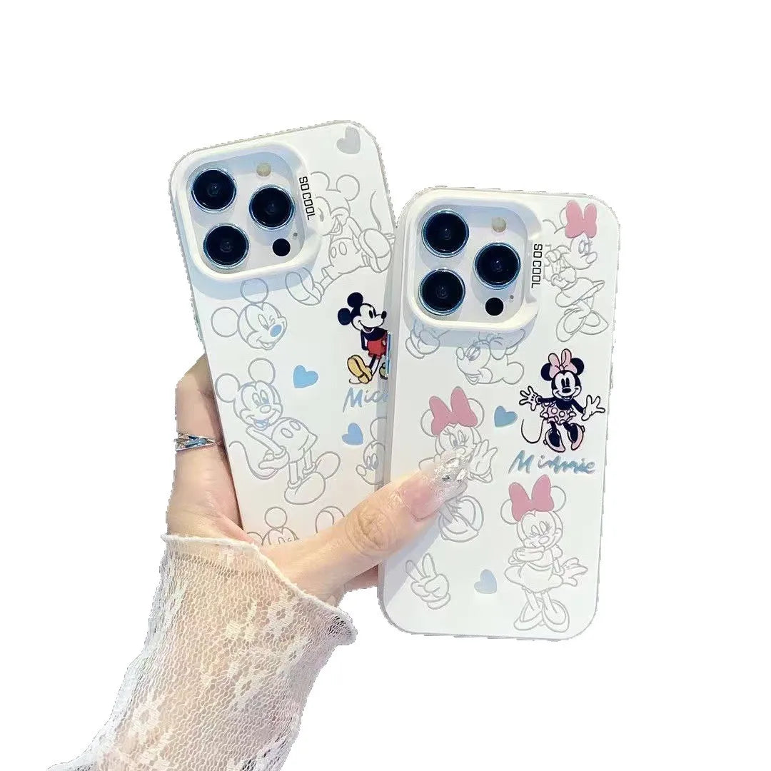 Mickey Minnie Love Cartoon Phone Case For iPhone
