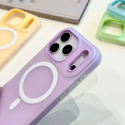 Luxury 2 IN 1 Soft Silicone For magsafe Wireless Charging Phone Case For iPhone