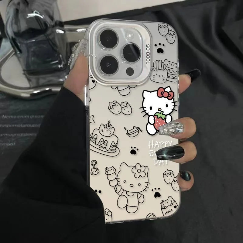 Hello Kitty Strawberry Cake Phone Case For iPhone