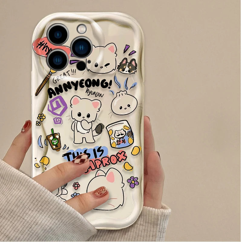 Cartoon Kids Soft Silicone Phone Case For iPhone