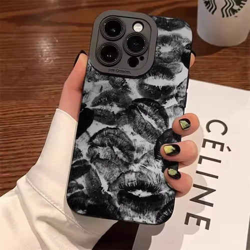 Lip-Painted Anti-Drop Phone Case For iPhone