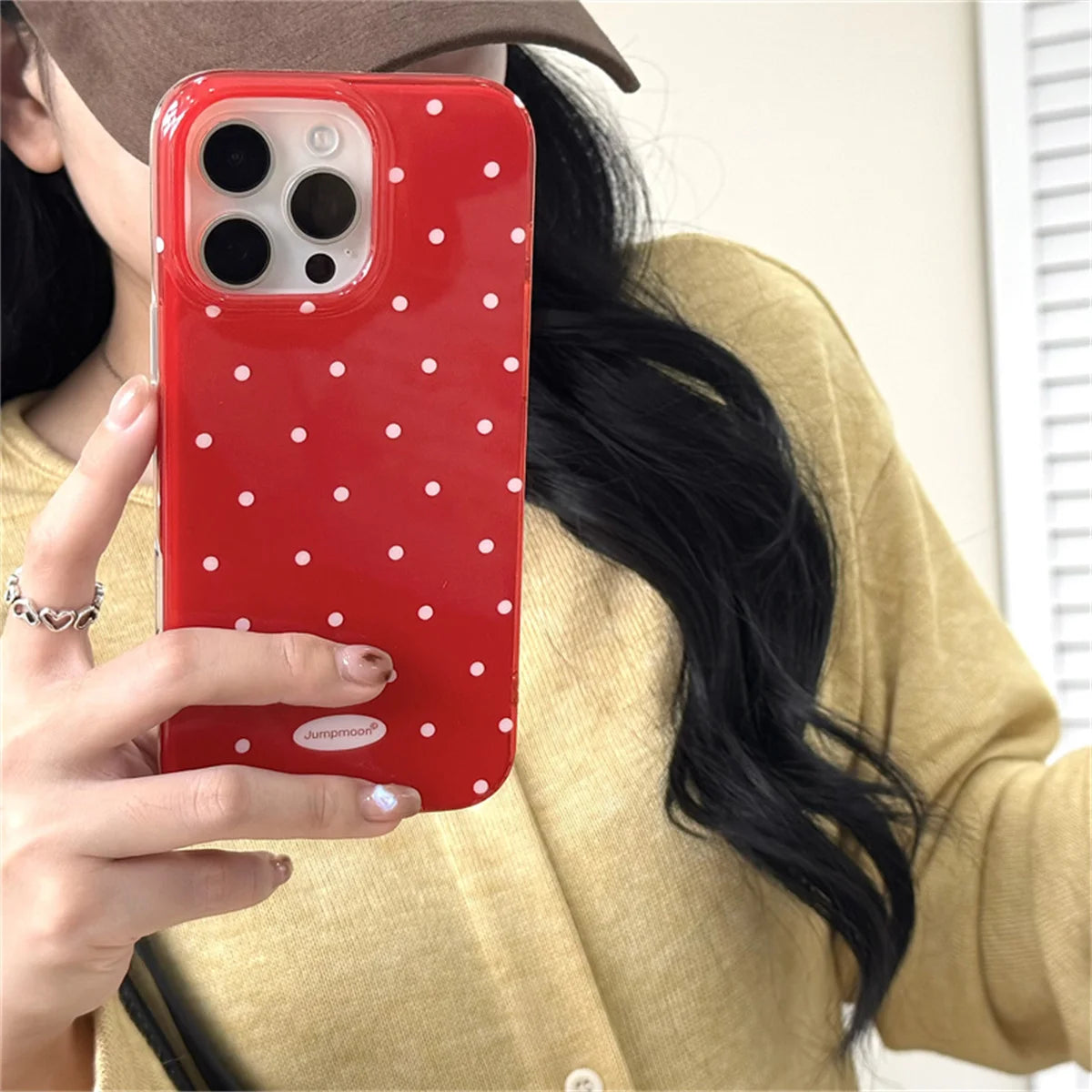 Korean Cute Polka Dot Phone Case For iPhone