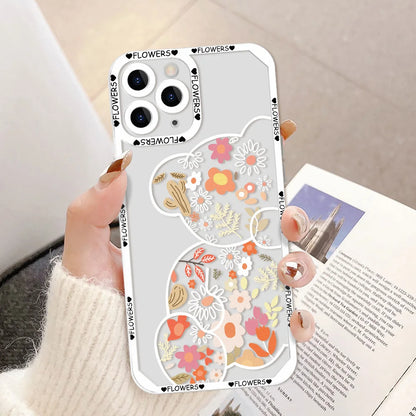 Cute Bear Phone Case For iPhone