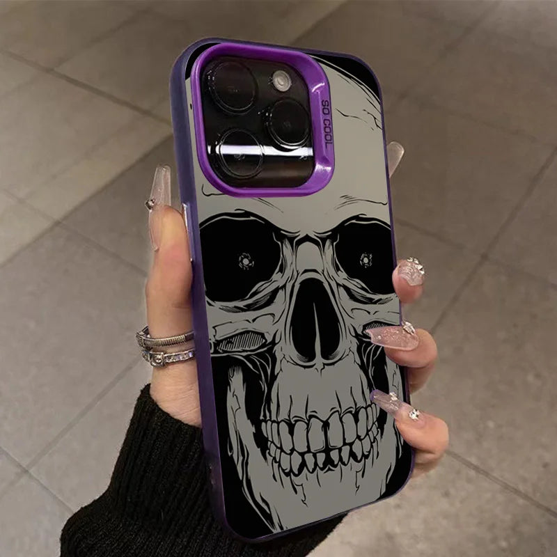 Four Spooky Skull Patterns Phone Case