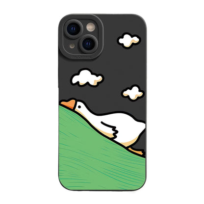 New Cartoon Duck Silicone Phone Case For iPhone