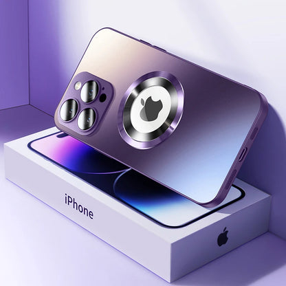 Tempered Glass Matte Magnetic For Magsafe Wireless Charging Case For iPhone