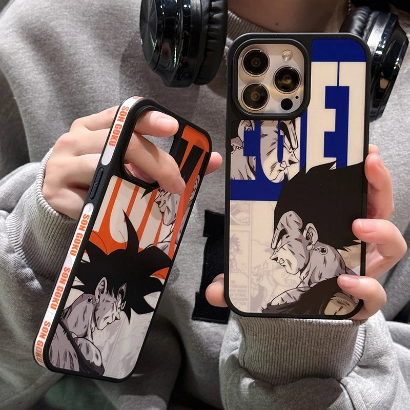 Luxury Dragon Ball Vegeta Goku Shockproof Case For iPhone