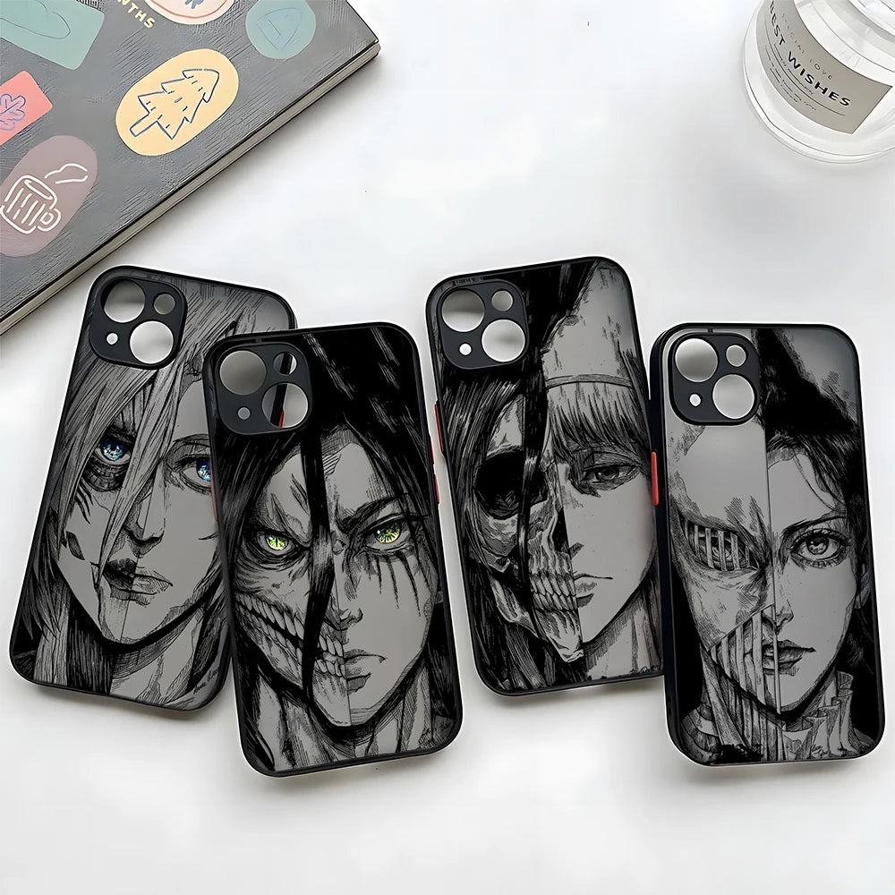 Luxury Attack On Titan Hot Anime Phone Case For iPhone