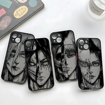 Luxury Attack On Titan Hot Anime Phone Case For iPhone