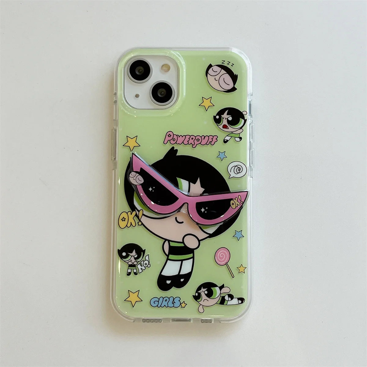 Korean Cartoon Three-dimensional Eyes Phone Case For iPhone