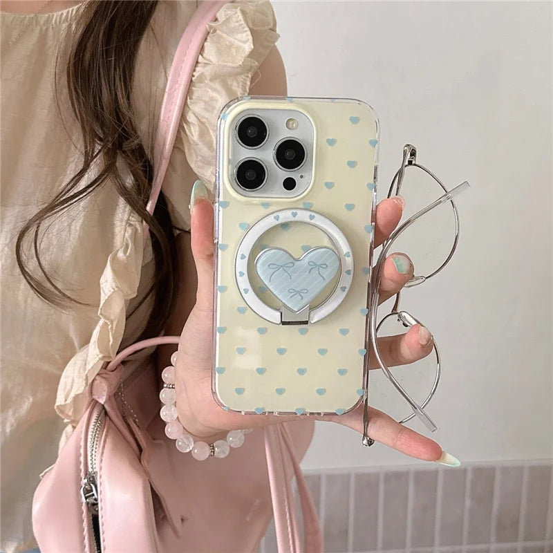 Cute Little Love Heart Magnetic Phone Case