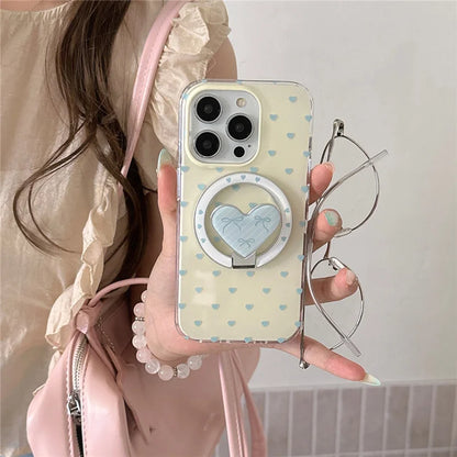 Cute Little Love Heart Magnetic Phone Case