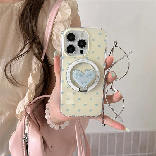Cute Little Love Heart Magnetic Phone Case