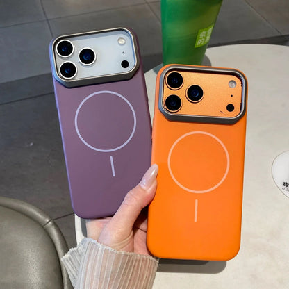 Minimalist Orange Slim Magnetic Case For iPhone