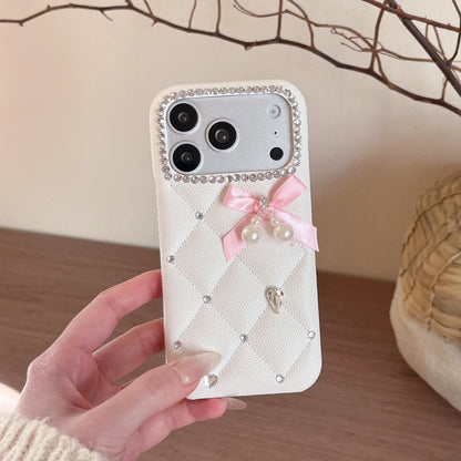 Luxury Tartan Leather Phone Case For iPhone
