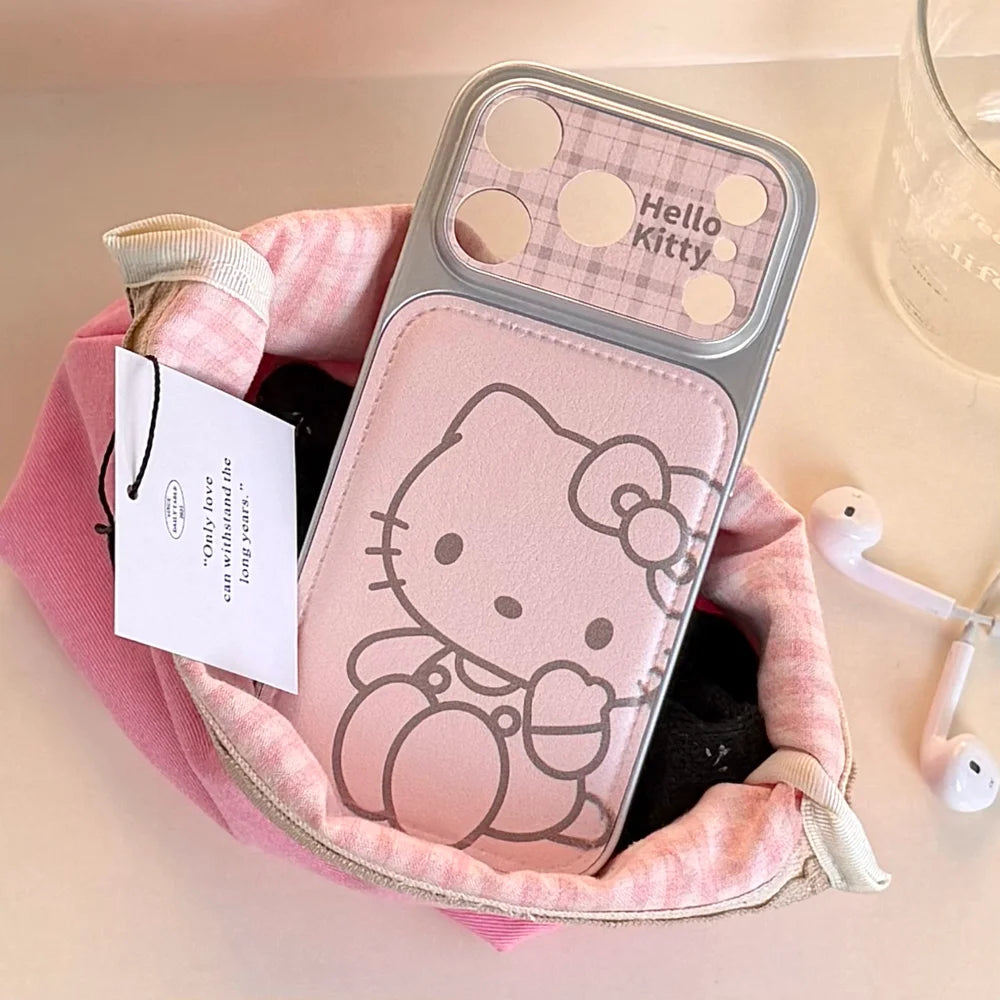 Luxury Cute Skin Pink Heart Kitty Shockproof Hard Phone Case
