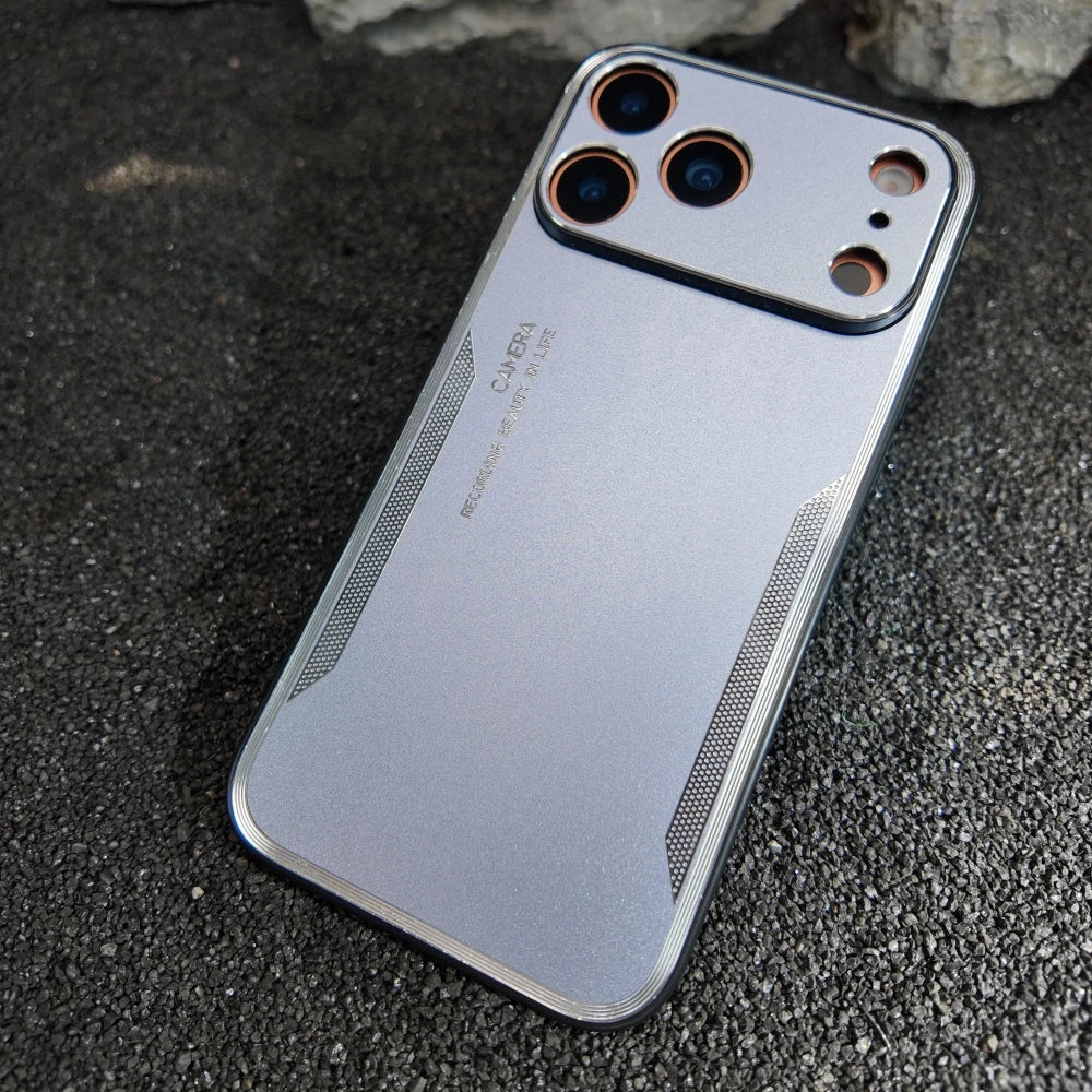 Shockproof Alloy Matte Metal Phone Case For iPhone