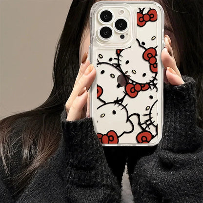 Hello Kitty Bow Lovely Phone Case For iPhone