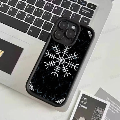 Slavic Viking symbol Kolovrat Silicone Phone Case For iPhone