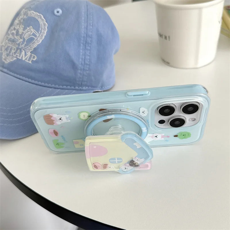 Cute Puppy Magnetic Phone Case