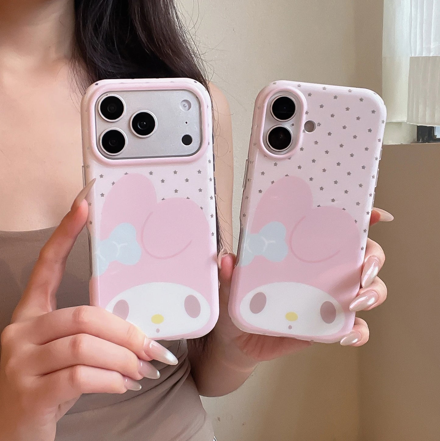 Korean Little Star Cute Melody Rabbit Phone Case For iPhone