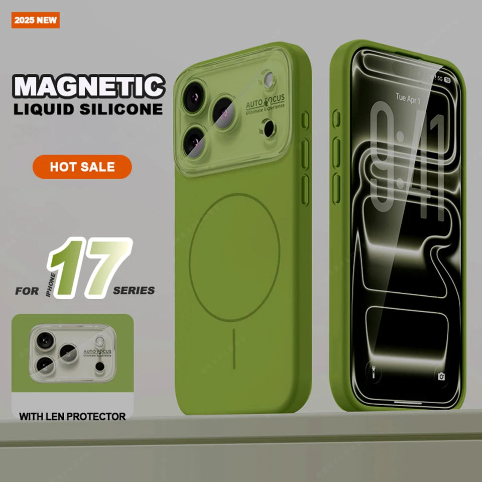 Big Window Magnetic Phone Case For iPhone
