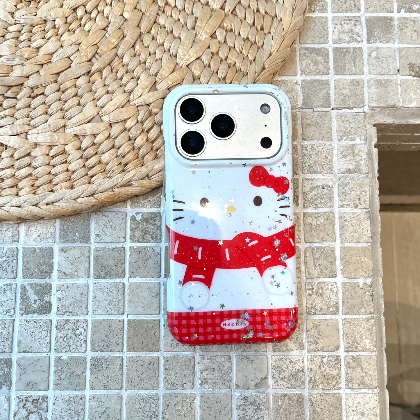 Big Face Star Kitty Red Shockproof Anti Drop Phone Case