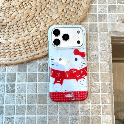 Big Face Star Kitty Red Shockproof Anti Drop Phone Case